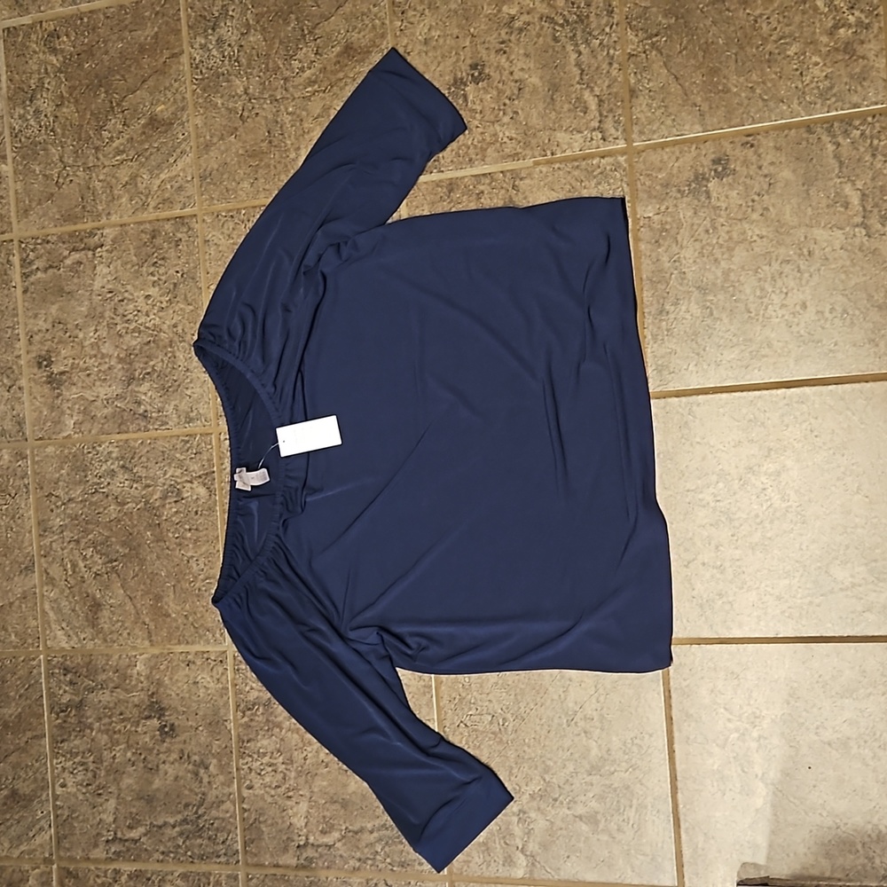 Easy Wear by Chico's Reece Convertible 3/4 Sleeve Top NWT